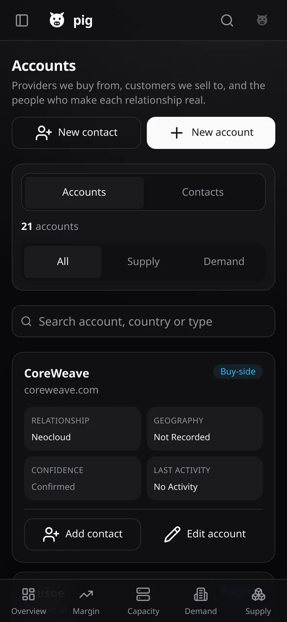 Accounts, 393px, dark